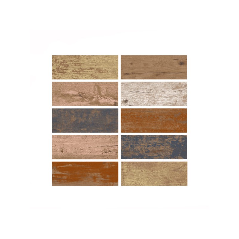 AZULEJO LAMOSA 18X55 MADERA FRIDA MIX [1.69 M2] CAJA d