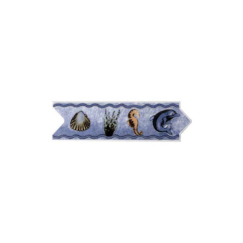 CENEFA TILES 8×25 CARIBE AZUL PZA