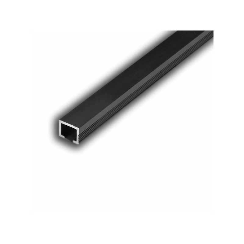 LISTELO ALUMINIO TILES 8MM X 2.5M NEGRO MATE
