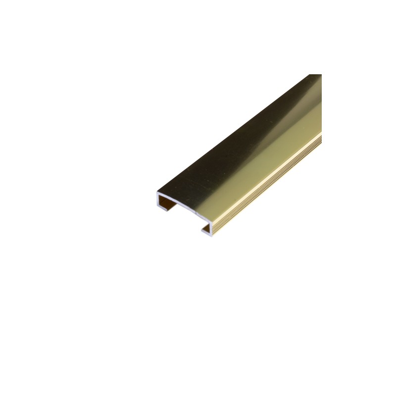 LISTELO XL ALUMINIO TILES 25MM X 2.5M ORO BRILLO