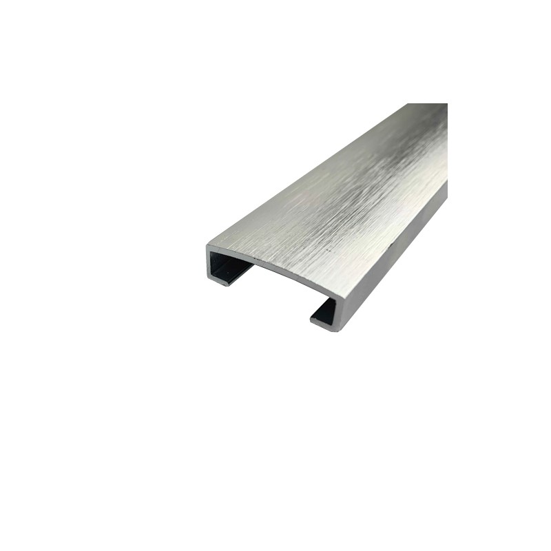 LISTELO XL ALUMINIO TILES 25MM X 2.5M PLATA CEPILLADO