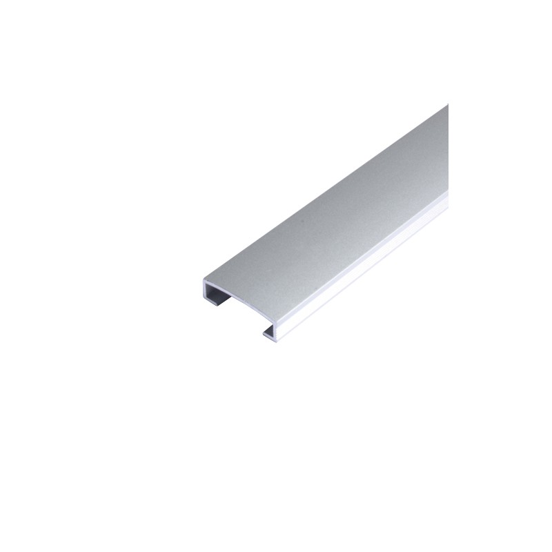LISTELO XL ALUMINIO TILES 25MM X 2.5M PLATA MATE