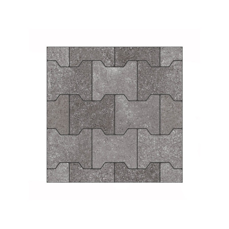 LOSETA LAMOSA 44X44 BOSTON ADOQUIN GRIS [1.92 M2] CAJA