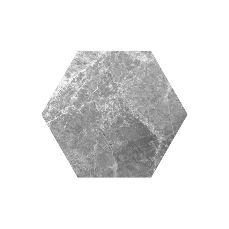 MOSAICO TILES 14×16.3 HEXAGONO MARMOL GRIS PERLA