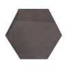 MOSAICO TILES 15X17 HEXAGONO LISO GRAFITO BRILLO