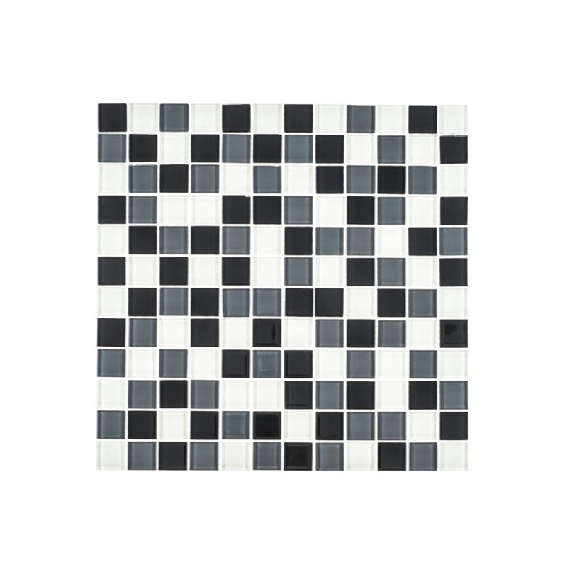 MOSAICO TILES ENMALLADO 32X32 NEGRO