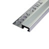 PELDAÑO ALUMINIO TILES 10MM X 2.5M PLATA BRILLO