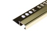 PELDAÑO ALUMINIO TILES 10MM X 2.5M ORO BRILLO