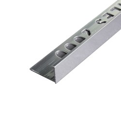 PERFIL L ALUMINIO TILES 12MM X 2.5M PLATA BRILLO