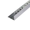 PERFIL L ALUMINIO TILES 12MM X 2.5M PLATA CEPILLADO