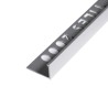 PERFIL L ALUMINIO TILES 12MM X 2.5M PLATA MATE
