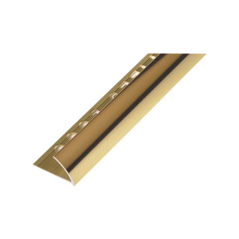 UNIPERFIL ALUMINIO TILES 12MM X 2.5M EUROCANTO ORO BRILLO