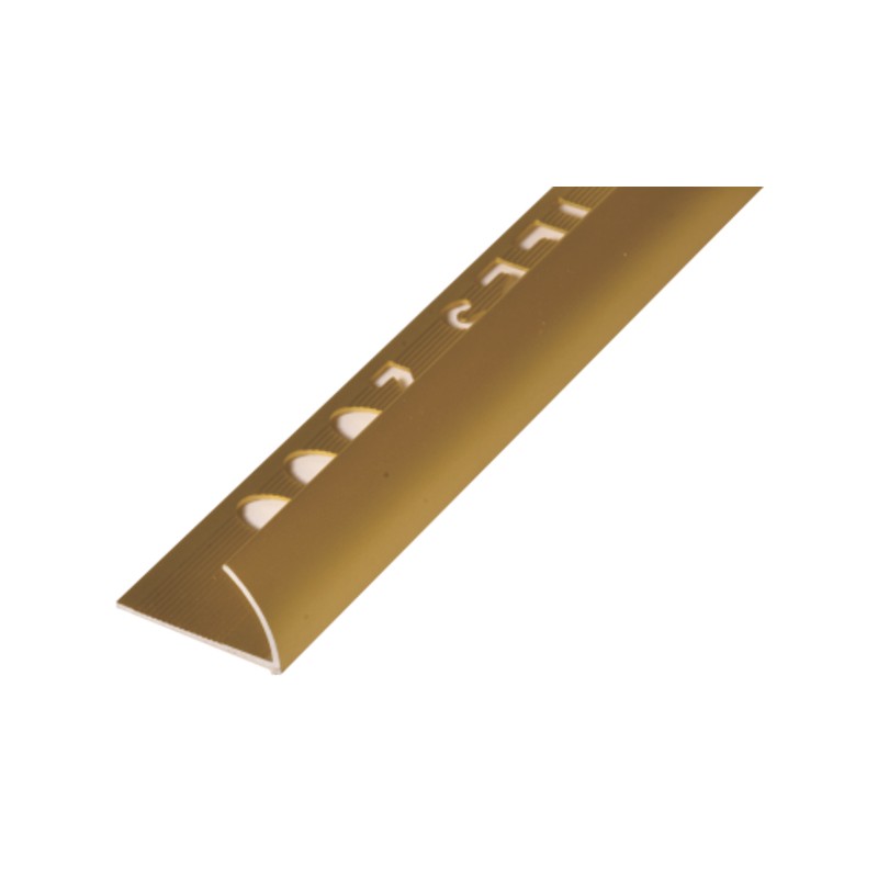 UNIPERFIL ALUMINIO TILES 12MM X 2.5M EUROCANTO ORO MATE