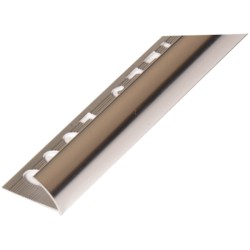 UNIPERFIL ALUMINIO TILES 12MM X 2.5M EUROCANTO PLATA BRILLO