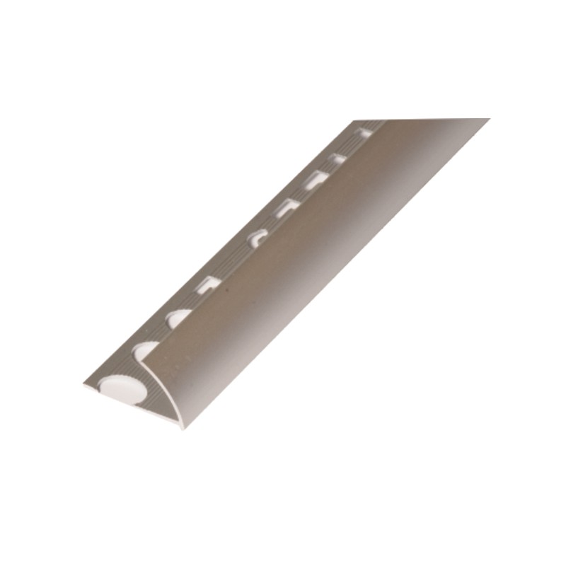 UNIPERFIL ALUMINIO TILES 12MM X 2.5M EUROCANTO PLATA MATE