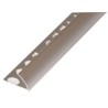 UNIPERFIL ALUMINIO TILES 12MM X 2.5M EUROCANTO PLATA MATE