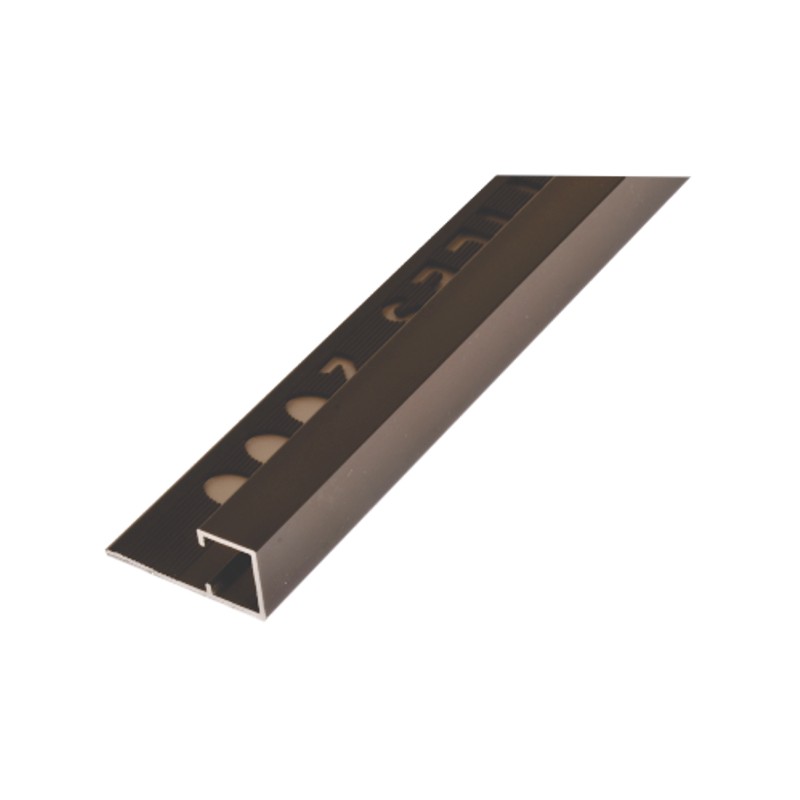 UNIPERFIL ALUMINIO TILES 12MM X 2.5M MULTIUSOS COBRE BRILLO