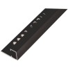 UNIPERFIL ALUMINIO TILES 12MM X 2.5M MULTIUSOS NEGRO MATE