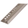 UNIPERFIL ALUMINIO TILES 12MM X 2.5M MULTIUSOS PLATA BRILLO