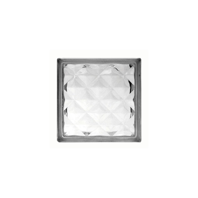 VIDRIOBLOCK FONTIBRE 19X19X8CM DIAMANTE PZA
