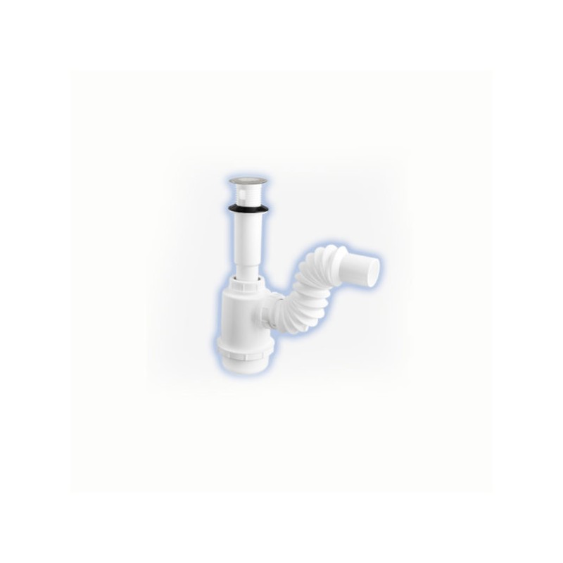 CESPOL FLEXIMATIC P/LAVABO BOTE GRANDE CUBUERTA ACERO INOX