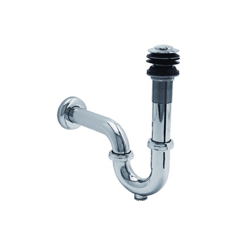 CESPOL URREA P/LAVABO LATON CROMADO CONTRA C/REBOSADERO CLICK