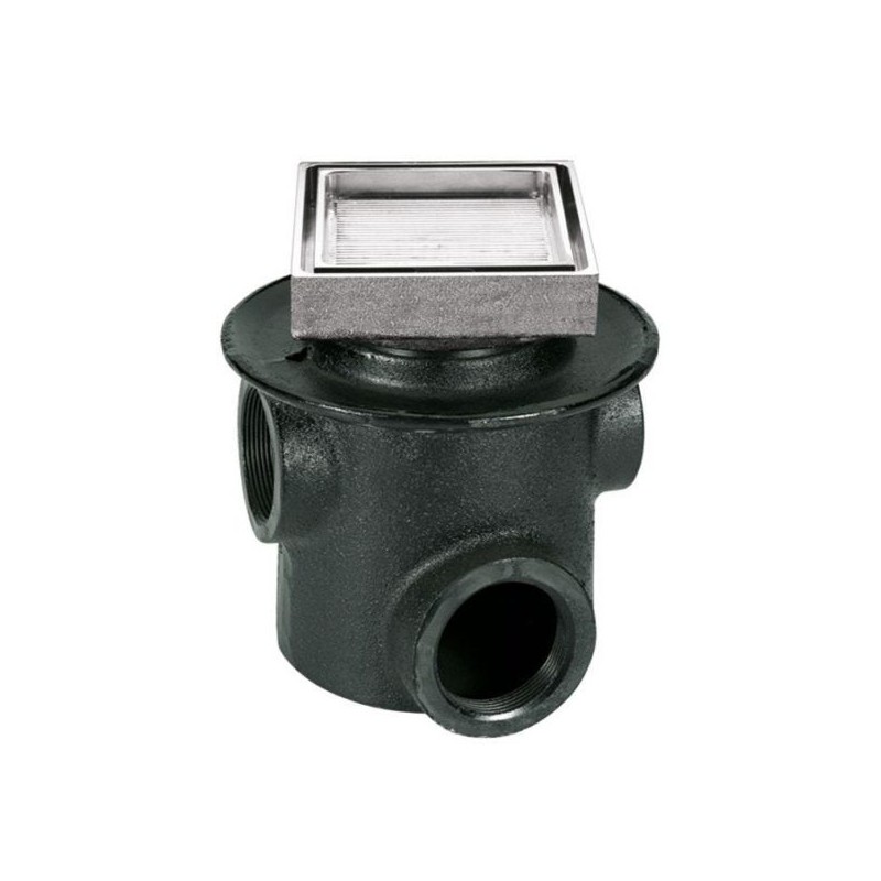 COLADERA HELVEX P/BAÑO CUADRADA P/INSERTO CERAMICO 3 BOCAS