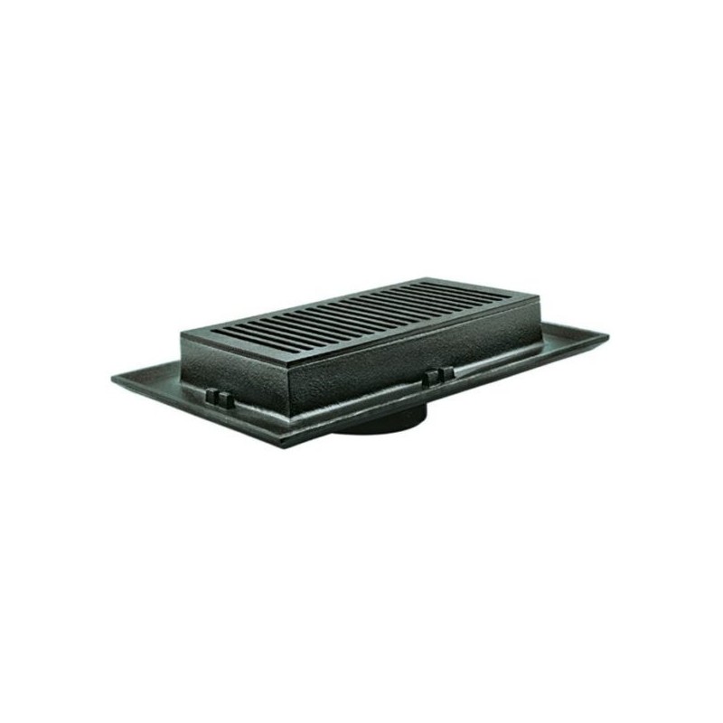 COLADERA HELVEX P/PISO C/REJILLA RECTANGULAR GRAN DRENADO