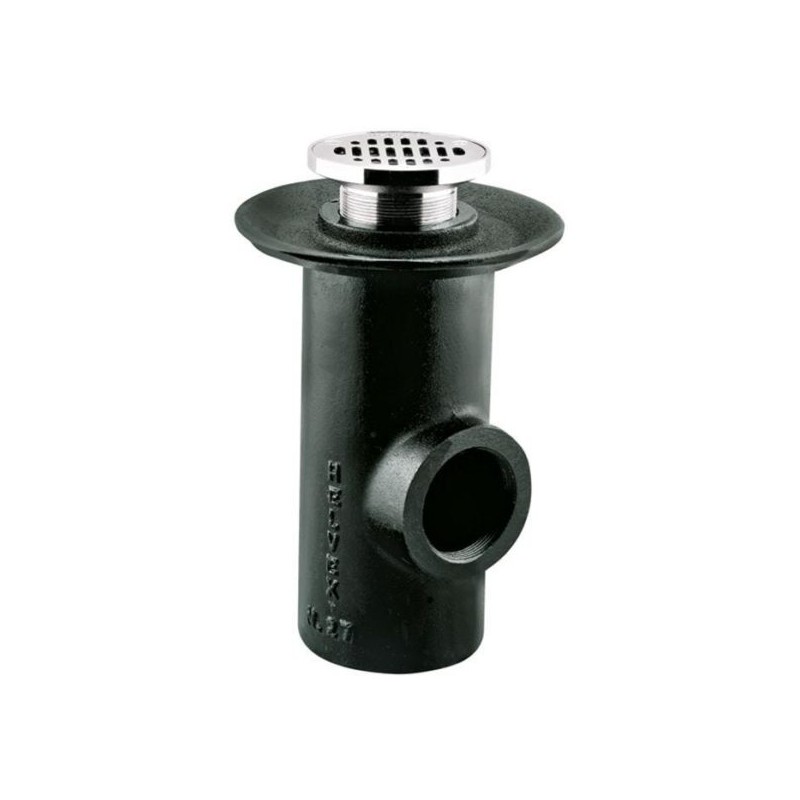 COLADERA HELVEX P/PISO C/REJILLA REDONDA 1 BOCA DE 25CM
