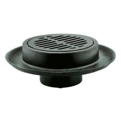 COLADERA HELVEX P/PISO C/REJILLA REDONDA TRANSITO PESADO.