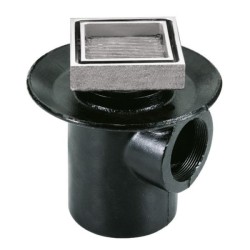 COLADERA HELVEX P/PISO CUADRADA P/INSERTO CERAMICO 1 BOCA