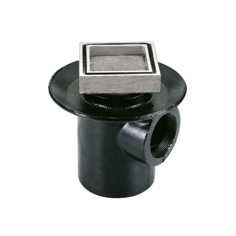 COLADERA HELVEX P/PISO CUADRADA P/INSERTO CERAMICO 1 BOCA