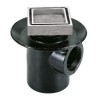 COLADERA HELVEX P/PISO CUADRADA P/INSERTO CERAMICO 1 BOCA