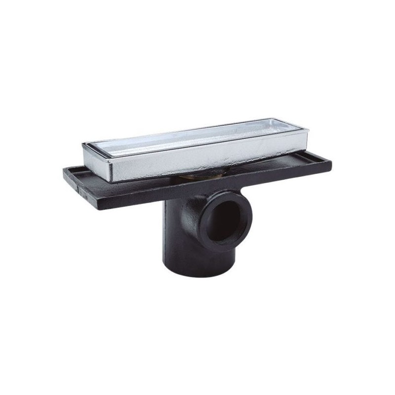 COLADERA HELVEX P/PISO RECTANGULAR P/INSERTO CERAMICO 30 CM.