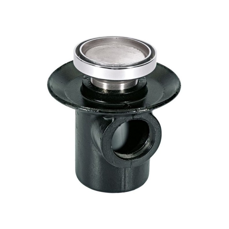 COLADERA HELVEX P/PISO REDONDA P/INSERTO CERAMICO 1 BOCA A/INOX