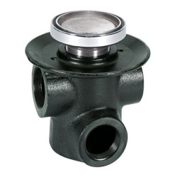 COLADERA HELVEX P/PISO REDONDA P/INSERTO CERAMICO 3 BOCA