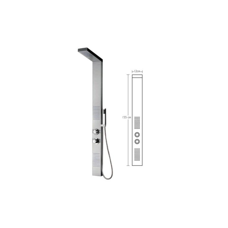 COLUMNA TOTAL SHOWER ACERO INOXIDABLE 2113