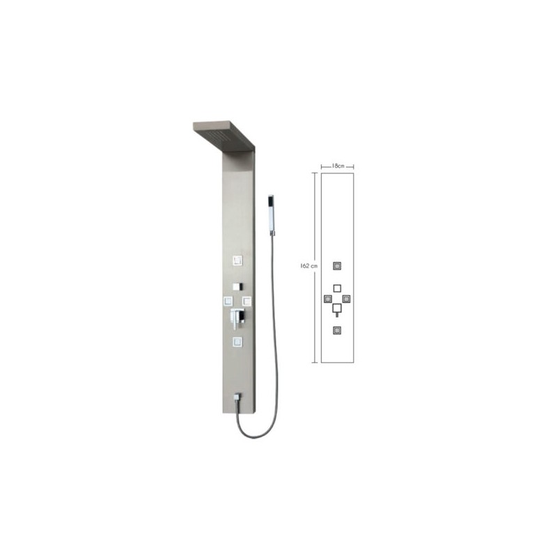 COLUMNA TOTAL SHOWER ACERO INOXIDABLE 2169