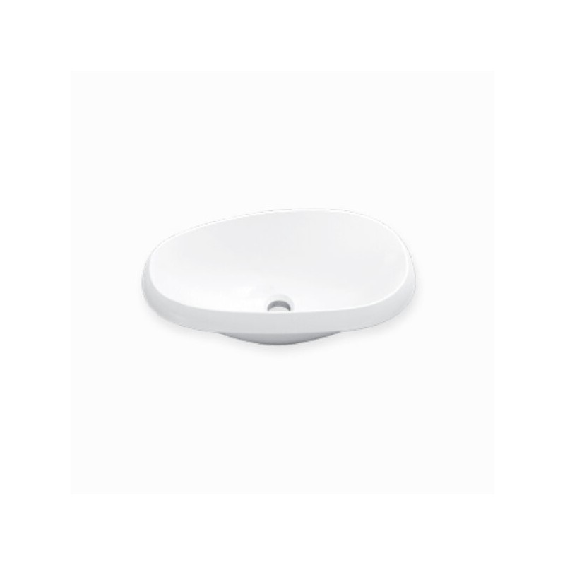 LAVABO HELVEX ELIPSIS DE SOBRECUBIERTA S/REBOSADERO BLANCO