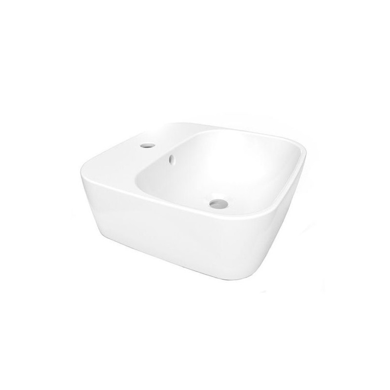 LAVABO HELVEX SANTORINI 1P DE SOBREPONER C/REBOSADERO BLANCO