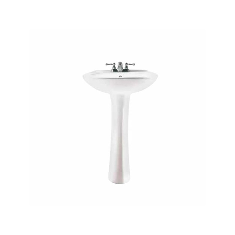 LAVABO Y PEDESTAL AMERICAN STANDARD FIESTA 4? BLANCO