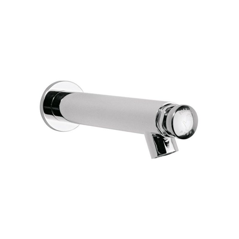 LLAVE HELVEX P/LAVABO TEMPORIZADORA A PARED CIERRE AUTOMATICO CROMO