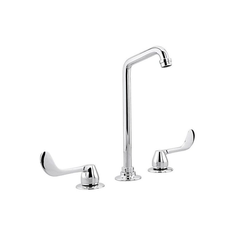 MEZCLADORA HELVEX P/HOSPITAL 8-12? CUELLO DE GANZO MANIJA LARGA CROMO