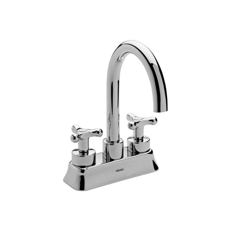 MEZCLADORA HELVEX P/LAVABO 4? ATICA CONTRA REJILLA CROMO