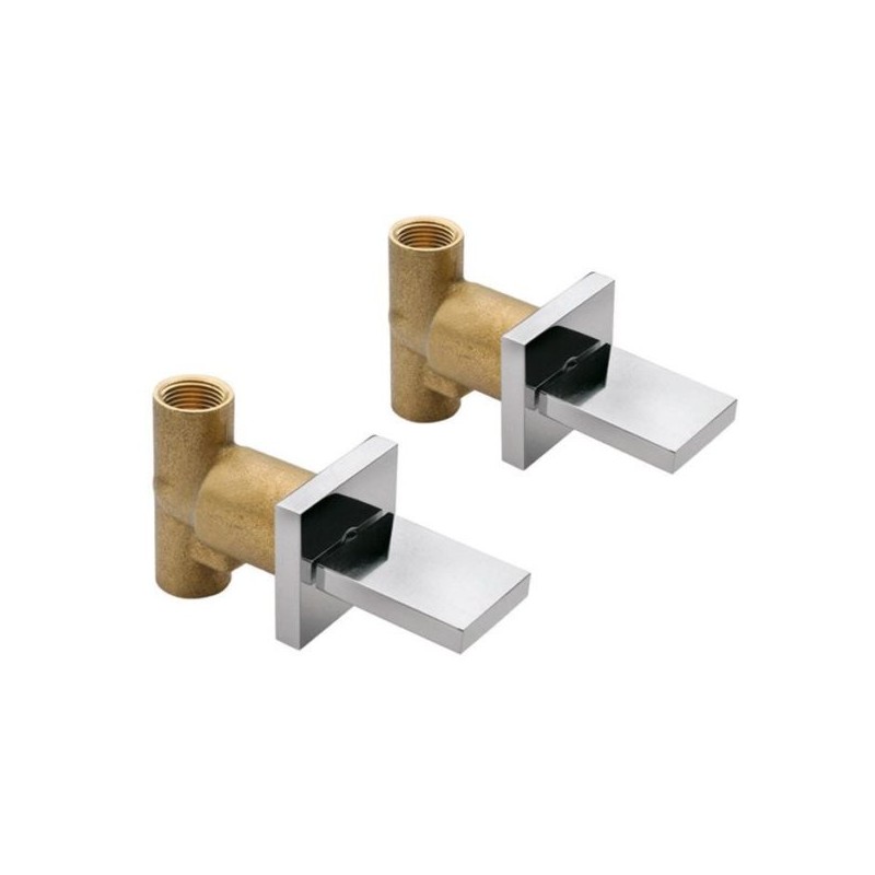 MEZCLADORA HELVEX P/REGADERA VERTIKA INDIVIDUAL DE ROSCAR CROMO