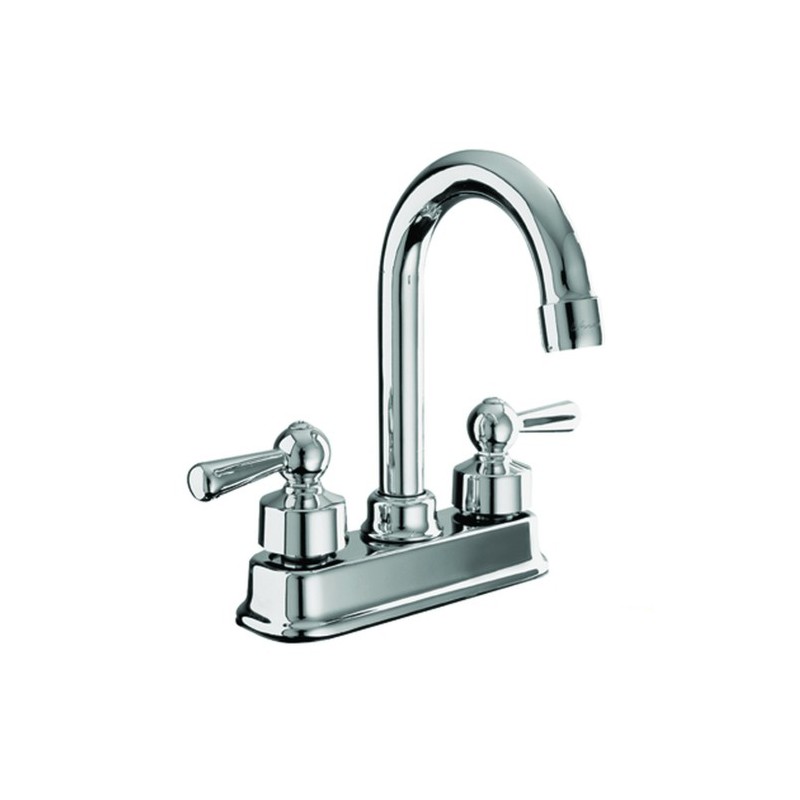MEZCLADORA URREA P/LAVABO 4? M/NIZA CROMO ALTO
