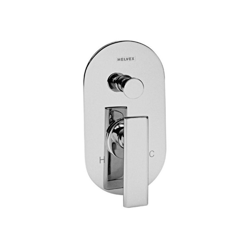 MONOMANDO HELVEX P/REGADERA,TINA O REG. MANUAL PREMIER C/DESVIADOR CROMO