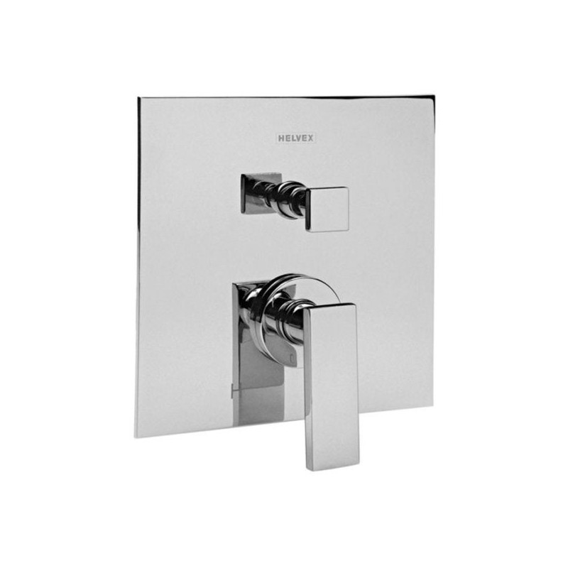 MONOMANDO HELVEX P/REGADERA,TINA O REG. MANUAL VERTIKA C/DESVIADOR CROMO