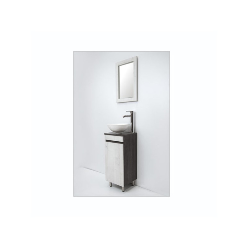 MUEBLE KANÁ CON MONOMANDO Y ESPEJO KAHLO 33X32X77CM