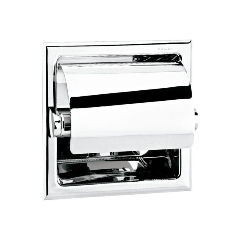 PORTAPAPEL HELVEX CLASICA C/CUBIERTA CROMO